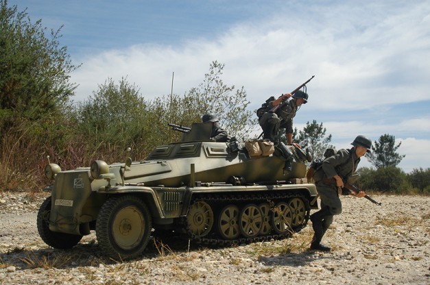 SdKfz 250 y panzergranaderos